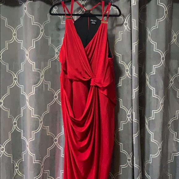 City Chic Dresses & Skirts - City Chic Wrap Dress Plus Size in Red City Chic Dresses & Skirts - City Chic Wrap Dress Plus Size in Red